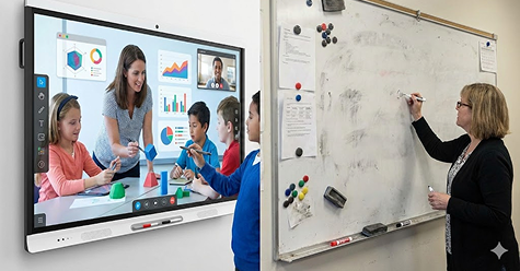 Interactive Displays Vs. Traditional Whiteboards: A Comparative Analysis
